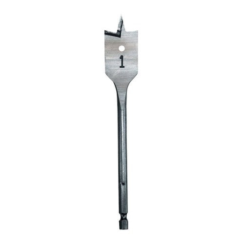 Milwaukee 7/8 in. X 6 in. L Heat-Treated Steel Flat Boring Bit Quick-Change Hex Shank 1 pc