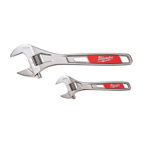 Milwaukee SAE Adjustable Wrench Set 7.1 in. L 2 pc