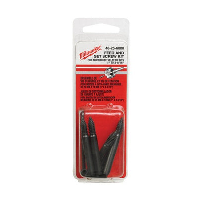 Milwaukee Switchblade Assorted Carbon Steel Feed and Set Screw Accessory Set Hex Shank 9 pc