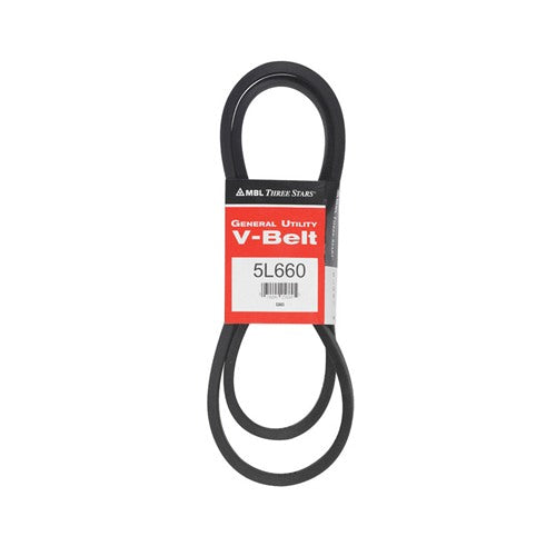 Mitsuboshi FHP General Utility V-Belt 0.63 in. W X 66 in. L For Fractional Horsepower Motors