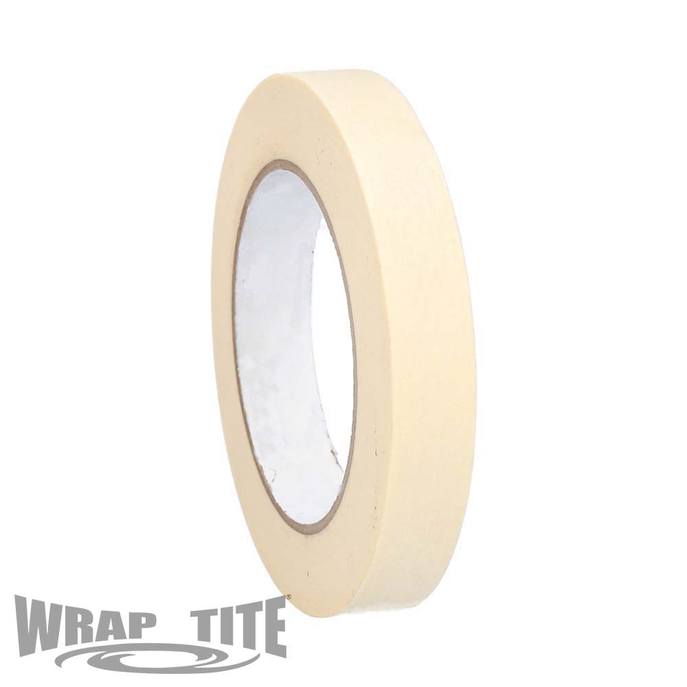 3/4"  x 60 yards, White, General Purpose Masking Tape, 48 rls/cs