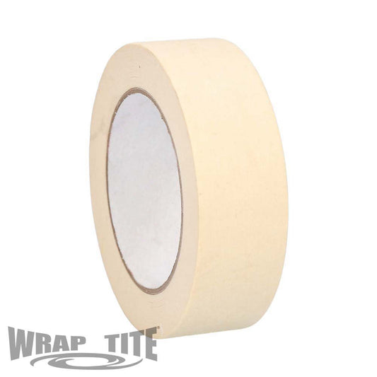 11/2"x 60 yards, White, Industrial Grade Masking Tape, 24 rls/cs