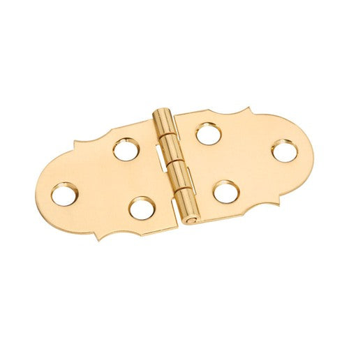 National Hardware 1-5/16 in. L Brass-Plated Door Hinge 2 pk