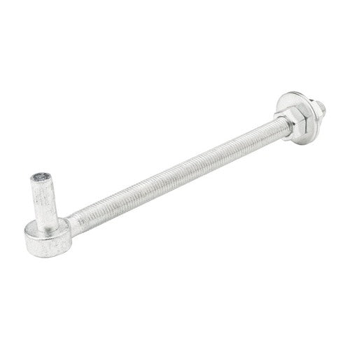 National Hardware 12 in. L Zinc-Plated Silver Steel Bolt Hook 1 pk