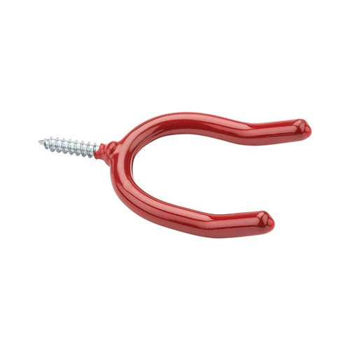 National Hardware 3.87 in. L Vinyl Coated Red Steel U-Shaped Double Hook 12 lb. cap. 2 pk