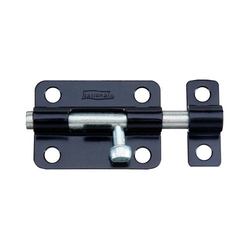 National Hardware 3 in. L Black Steel Barrel Bolt 1 pk