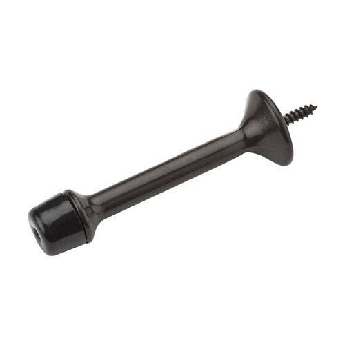 National Hardware 3 in. L Zinc w/Rubber Tip Oil Rubbed Bronze Rigid Door Stop Mounts to wall 1 in.
