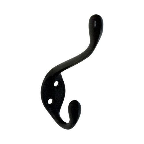 National Hardware 4.59 in. L Oil Rubbed Bronze Black Zinc Decorative Ball Tip Heavy Duty Garment Hoo