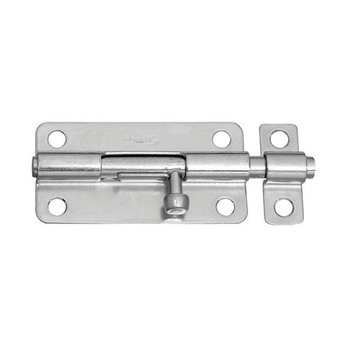 National Hardware 4 in. L Zinc-Plated Steel Barrel Bolt 1 pk