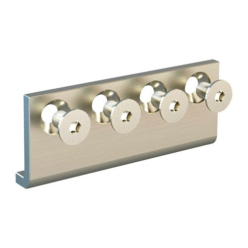 National Hardware 5/8 in. D X 3-1/8 in. L Satin Steel Sliding Door Hardware Connecting Adapter 1 pk
