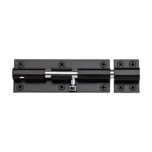 National Hardware 6 in. L Black Steel Heavy Duty Barrel Bolt 1 pk