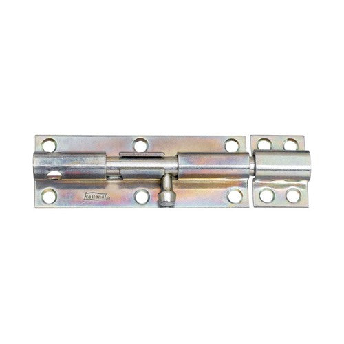 National Hardware 6 in. L Zinc-Plated Steel Heavy Duty Barrel Bolt 1 pk