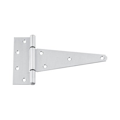 National Hardware 8 in. W X 8 in. L Stainless Steel Silver Stainless Steel Heavy Duty T Hinge 1 pk