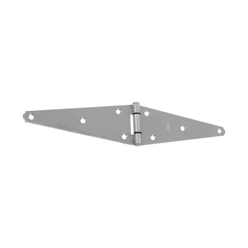 National Hardware 8 in. W X 8 in. L Stainless Steel Stainless Steel Heavy Duty Strap Hinge 1 pk