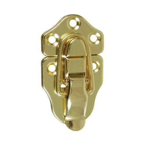 National Hardware Brass-Plated Steel Draw Catch 1.76 in. 3.64 in. 2 pk
