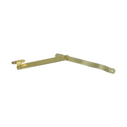 National Hardware Brass-Plated Steel Left Hand Folding Support 6 in. 1 pk