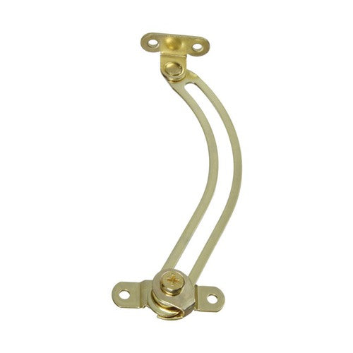 National Hardware Brass-Plated Steel Left Hand Friction Lid Support 3/4 in. 5-17/32 in. 1 pk
