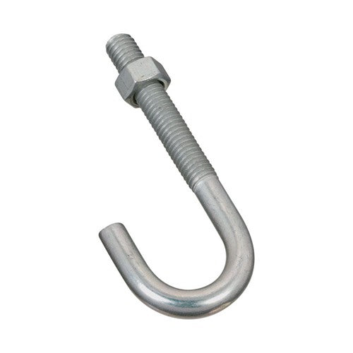 National Hardware Large Zinc-Plated Silver Steel 3-3/4 in. L J-Bolt 225 lb 1 pk