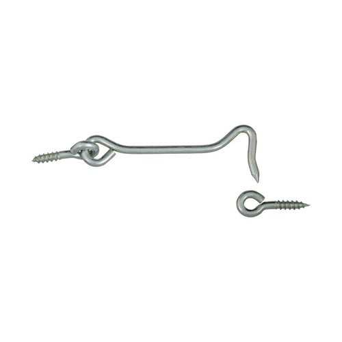 National Hardware Large Zinc-Plated Silver Steel 4 in. L Hook and Eye 1 pk