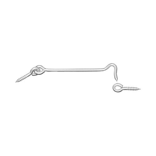 National Hardware Large Zinc-Plated Silver Steel 6 in. L Hook and Eye 1 pk