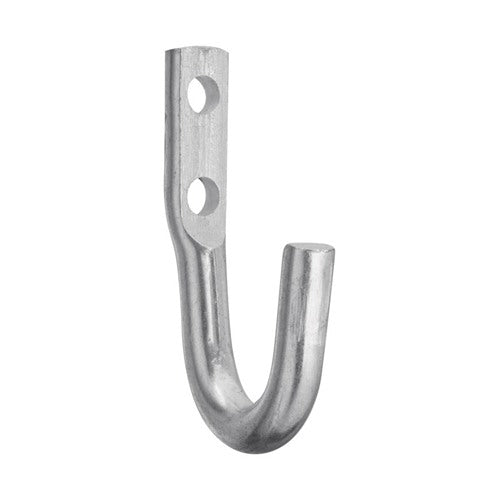 National Hardware Medium Zinc-Plated Silver Steel 2 in. L Rope/Tarp Hook 100 lb 1 pk