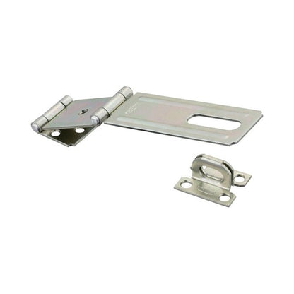 National Hardware Zinc-Plated Aluminum/Steel 4-1/2 in. L Double Hinge Safety Hasp 1 pk