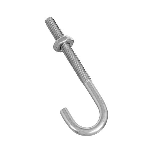 National Hardware Zinc-Plated Silver Steel 2-1/2 in. L J-Bolt 40 lb 1 pk