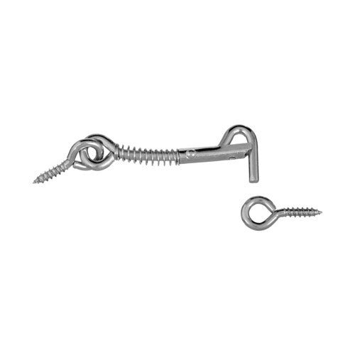 National Hardware Zinc-Plated Silver Steel 2-1/2 in. L Safety Hook and Eye 1 pk