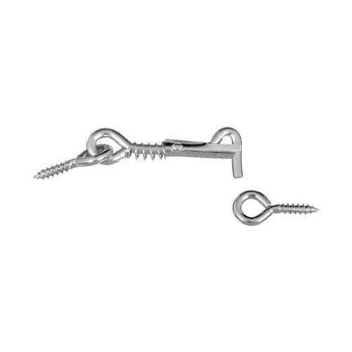National Hardware Zinc-Plated Silver Steel 2 in. L Safety Hook and Eye 1 pk