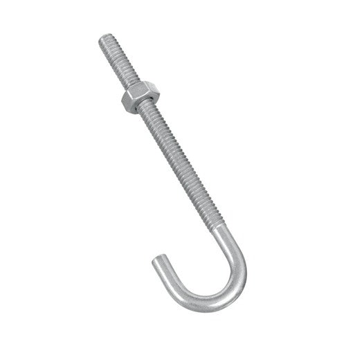 National Hardware Zinc-Plated Silver Steel 4 in. L J-Bolt 100 lb 1 pk