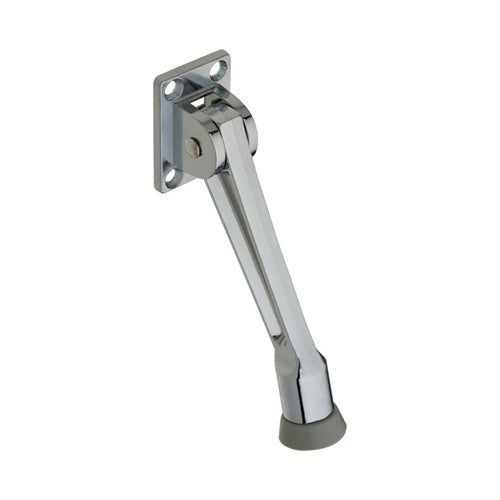 National Hardware Zinc w/Rubber Tip Chrome Silver Door Stop Mounts to door .75 in.