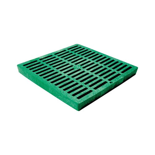NDS 12 in. Green Square Polyethylene Drain Grate