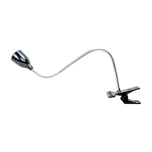 Newhouse Lighting 22 in. Semi-Gloss Black Gooseneck Clip-On Lamp
