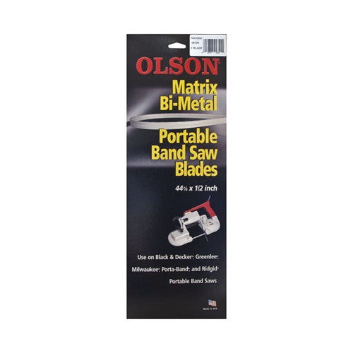 Olson 44.9 in. L X 0.5 in. W Bi-Metal Band Saw Blade 18 TPI Regular teeth 1 pk