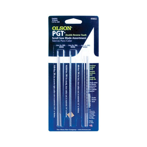 Olson PGT 5 in. Carbon Steel Scroll Saw Blade 2 TPI 18 pk