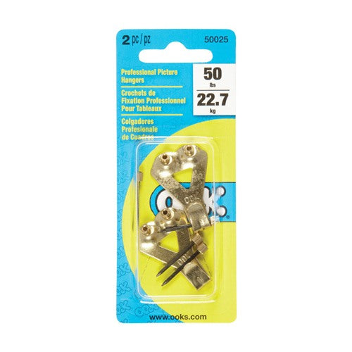 OOK Professional Picture Hanger 50 lb 2 pc