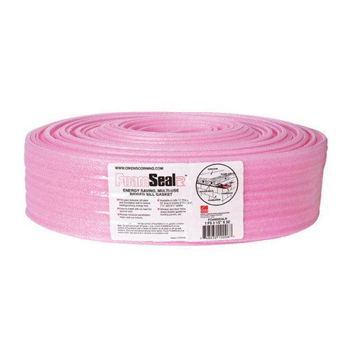 Owens Corning 3.5 in. W X 50 ft. L X 0.25 in. Unfaced Fiberglass Ridged Sill Gasket Roll 14-1/2 sq f