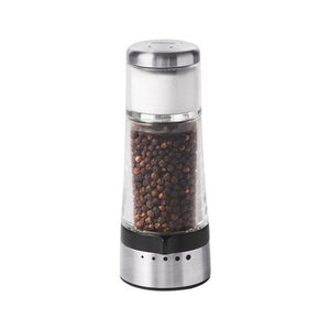 OXO Good Grips Clear/Silver Plastic/Stainless Steel 2-in-1 Salt & Pepper Grinder Shaker 4-3/4 oz 11187100V1