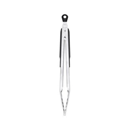 OXO Good Grips Silver/Black Stainless Steel Tongs