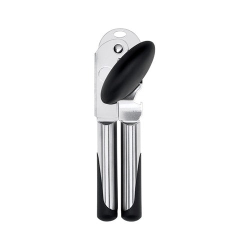 OXO Satin Nickel Black/Silver Stainless Steel Manual Can Opener