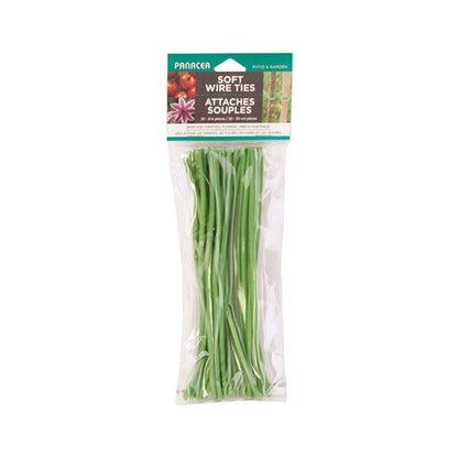 Panacea Green Coated Wire Ties
