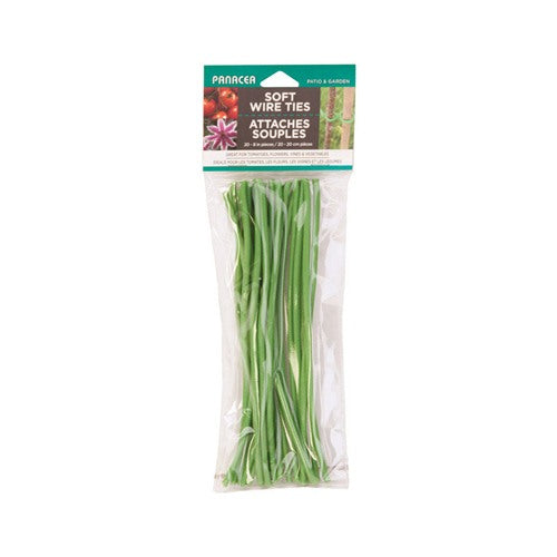 Panacea Green Coated Wire Ties