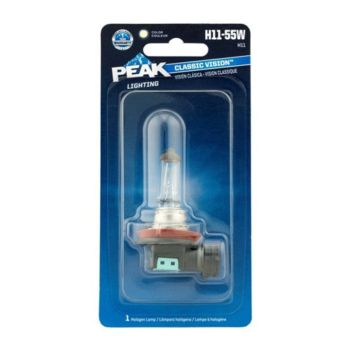 Peak Classic Vision Halogen High/Low Beam Automotive Bulb H11