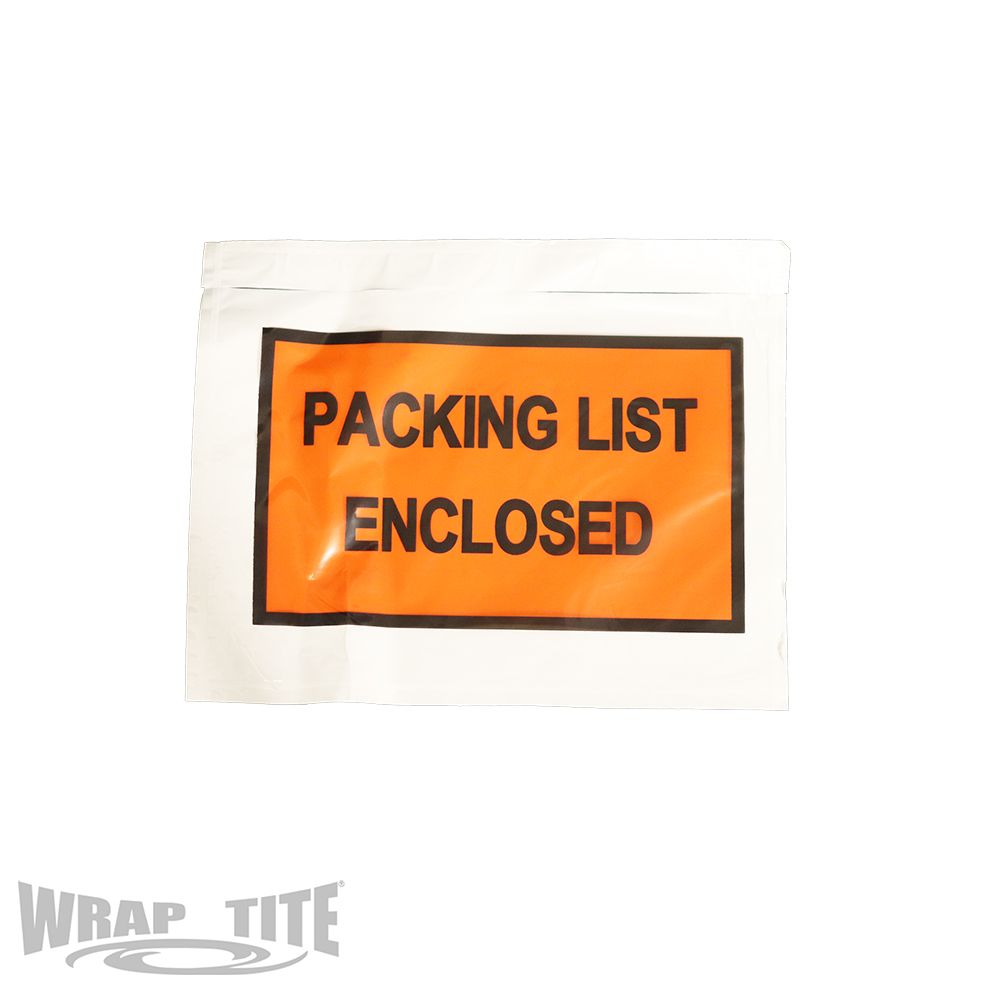7 x 5.5 Packing List Enclosed, Full Face, 1000/cs