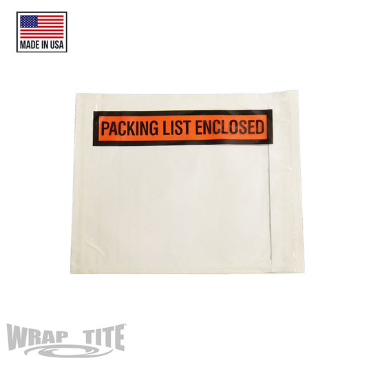 4.5 x 5.5 Packing List Enclosed, Panel Face, 1000/cs