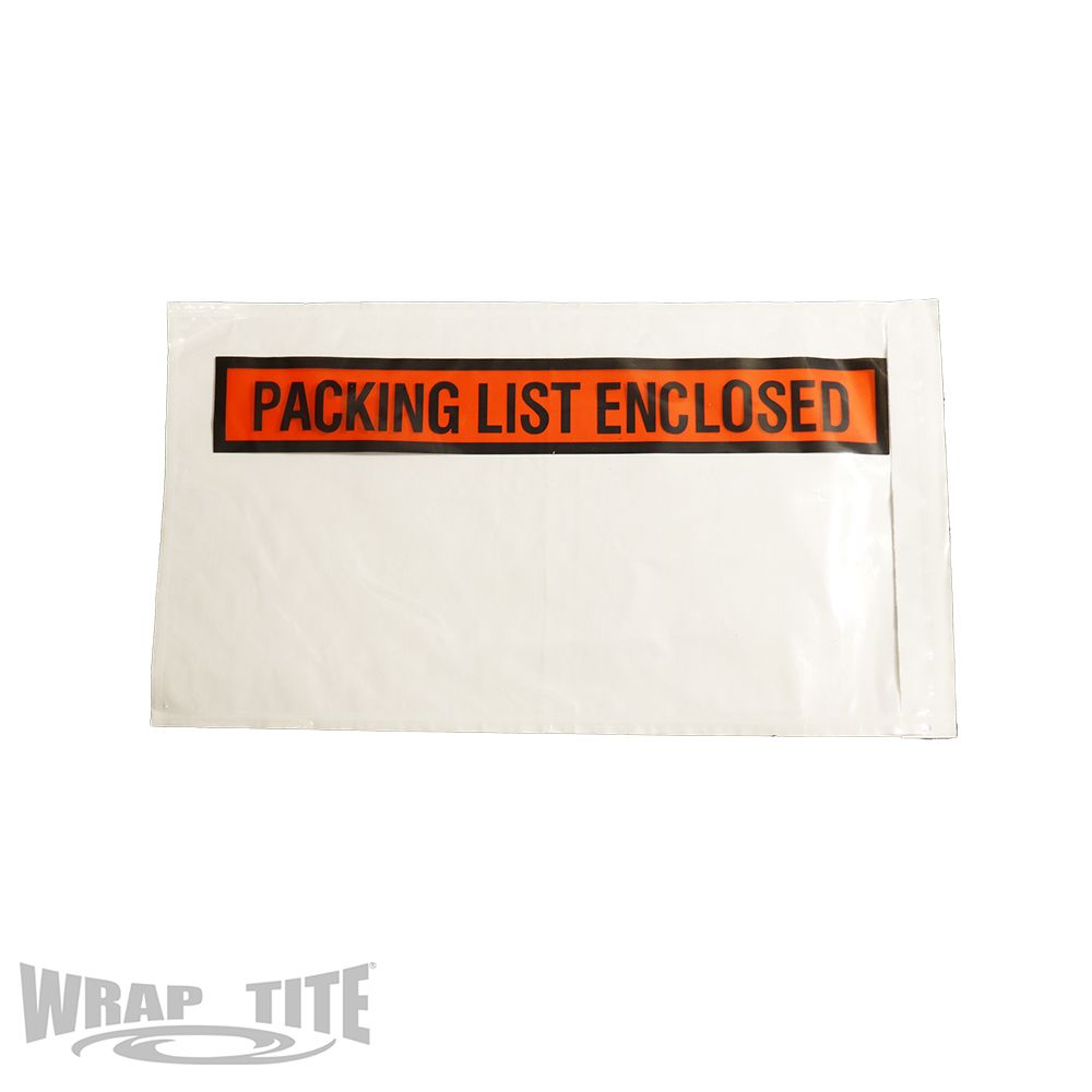 5.5 x 10 Packing List Enclosed, Panel Face, 1000/cs