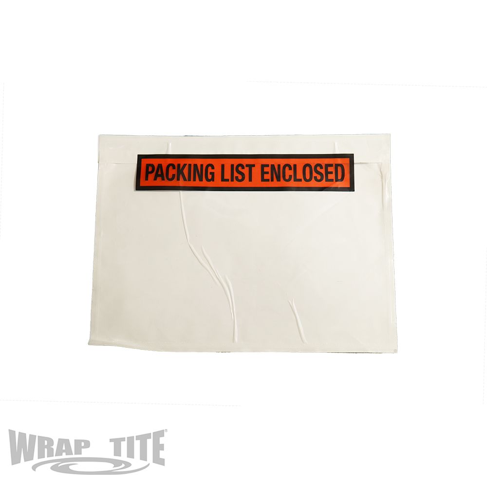 7.5 x 5.5 Packing List Enclosed, Panel Face, 1000/cs