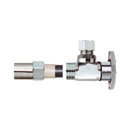 Plumb Pak 1/2 in. Compression X 3/8 in. Compression Brass Angle Valve