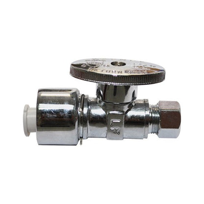 Plumb Pak 5/8 in. Compression X 3/8 in. Compression Brass Straight Valve — Model P2068POLF