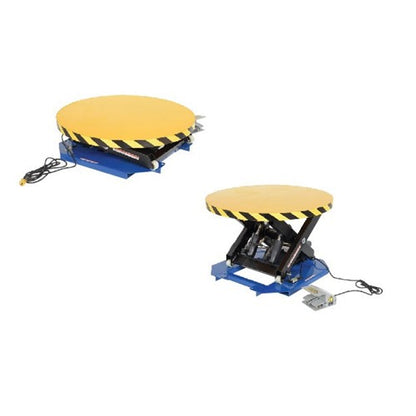 Powered Lift Table with Manual Carousel